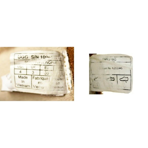 UGG Nessa Chestnut Shearling Boots Women's Sz 4 Suede Sherpa Lined Zipper Back - Picture 10 of 11